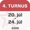 4. TURNUS | 20.-24.7.2026 | Denný tábor