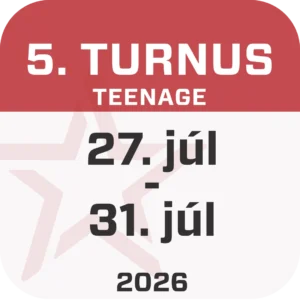 5. TURNUS | 27.-31.7.2026 | Teenage denný tábor